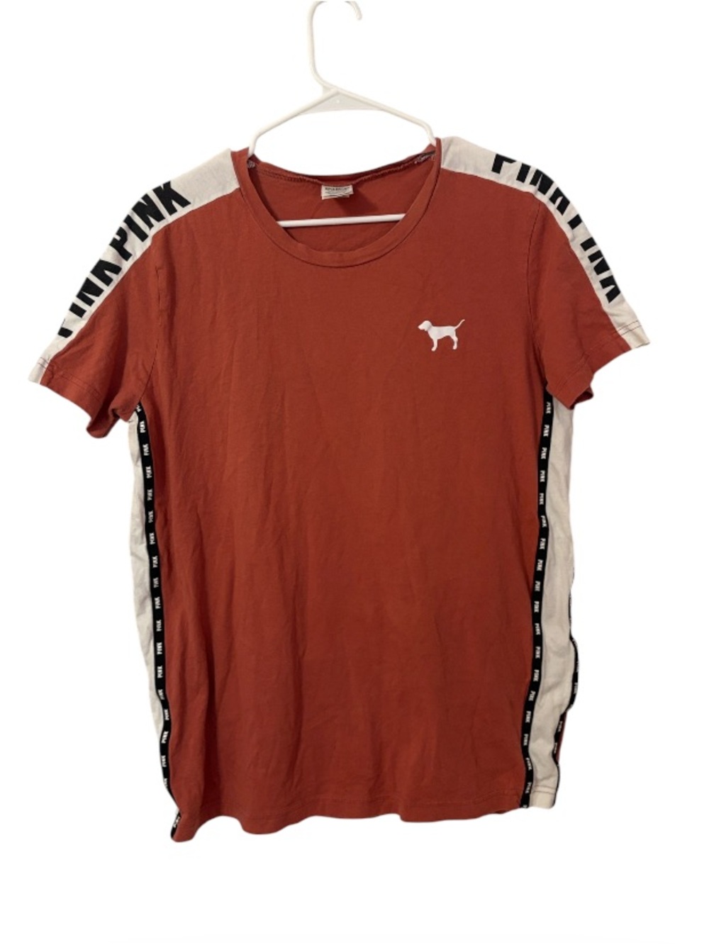 PINK Graphic Print Logo Tee